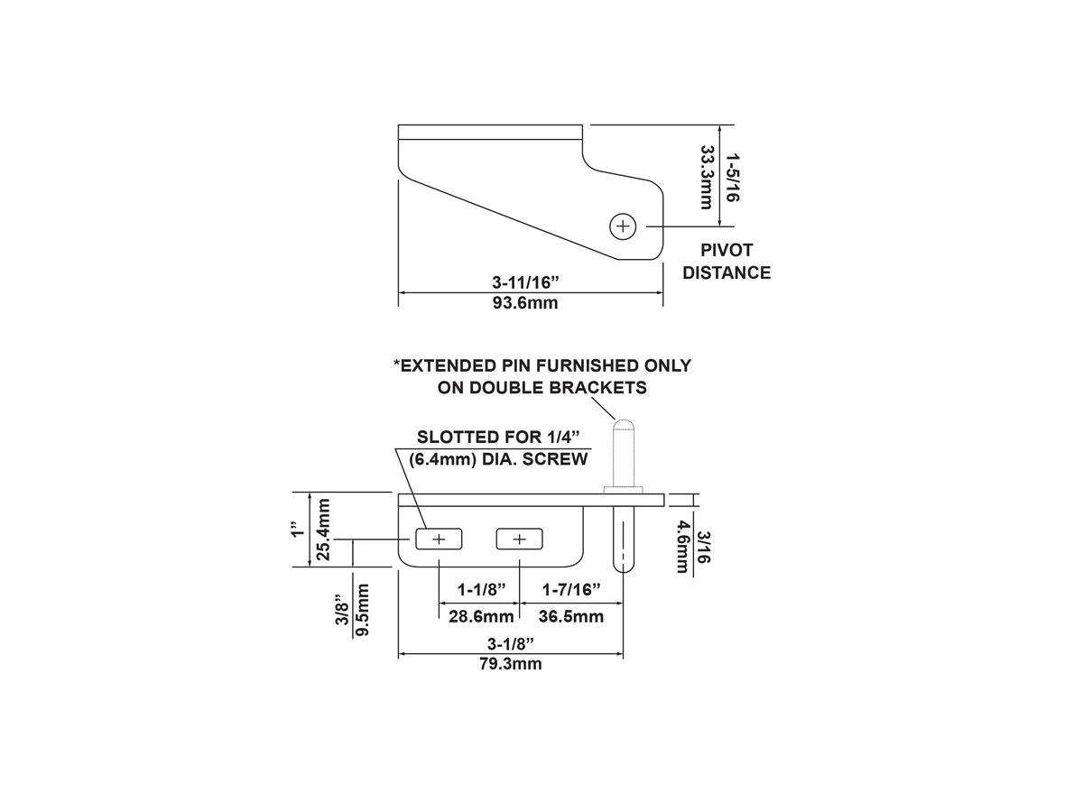 Kason Pivot Bracket Bottom Left K1556023