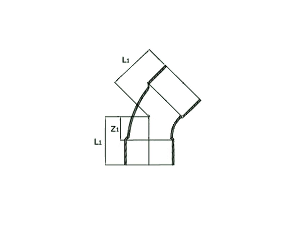 Henry K65 Copper Elbows - 45 Degree Elbow (Female)