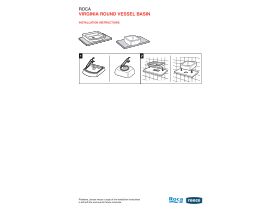Installation Instructions - Roca Virginia Round Vessel Basin