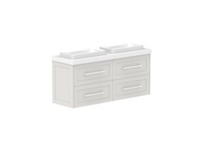 Supporting Image - Kado Lux Ensuite All Drawer Twin 1200mm Wall Hung Double Basin 50mm Top