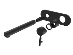 Mizu Drift MK2 Wall Basin Mixer Set (Kit) Matte Black (5 Star)