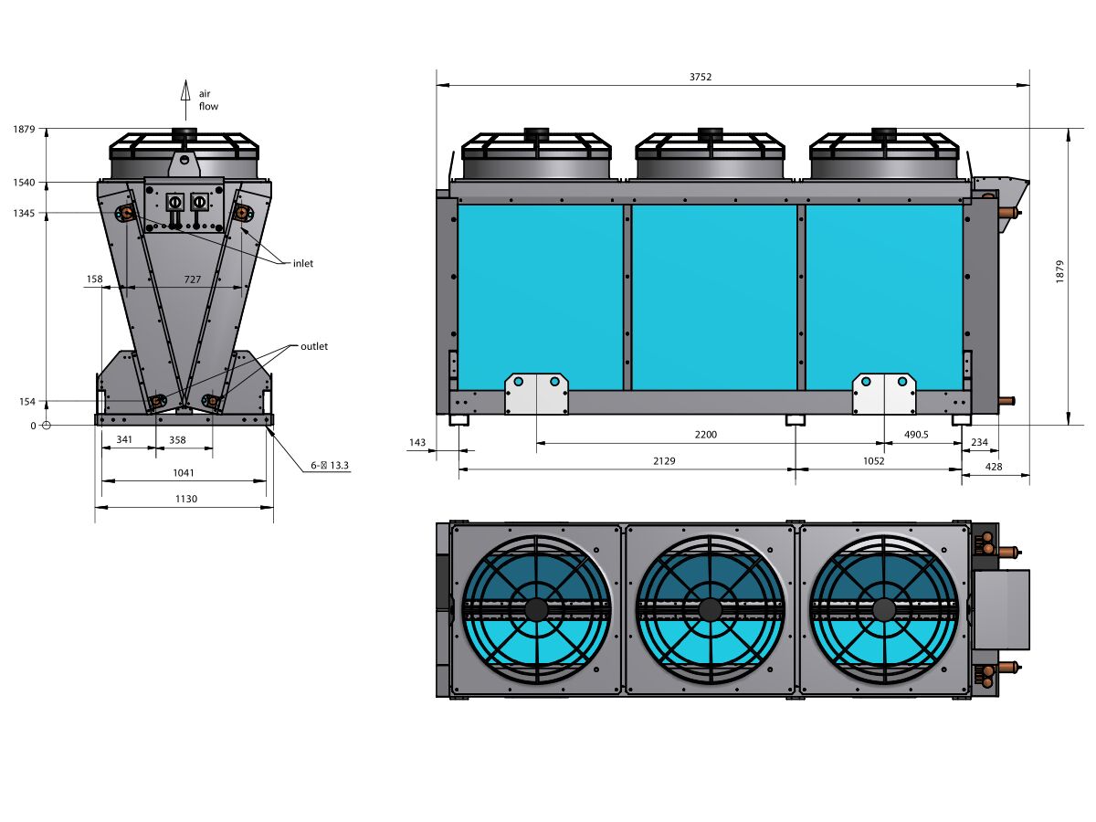 Cabero V Shaped Condenser ACW099A3.3/3N