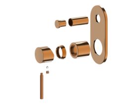 Hero - Mizu Drift Shower Mixer with Diverter Trimset Only Brushed Bronze