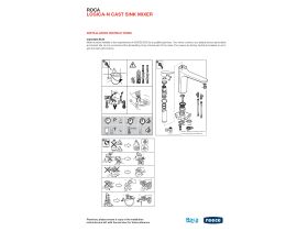 Installation Instructions - Roca Logica-N Cast Sink Mixer Tap (4 Star)