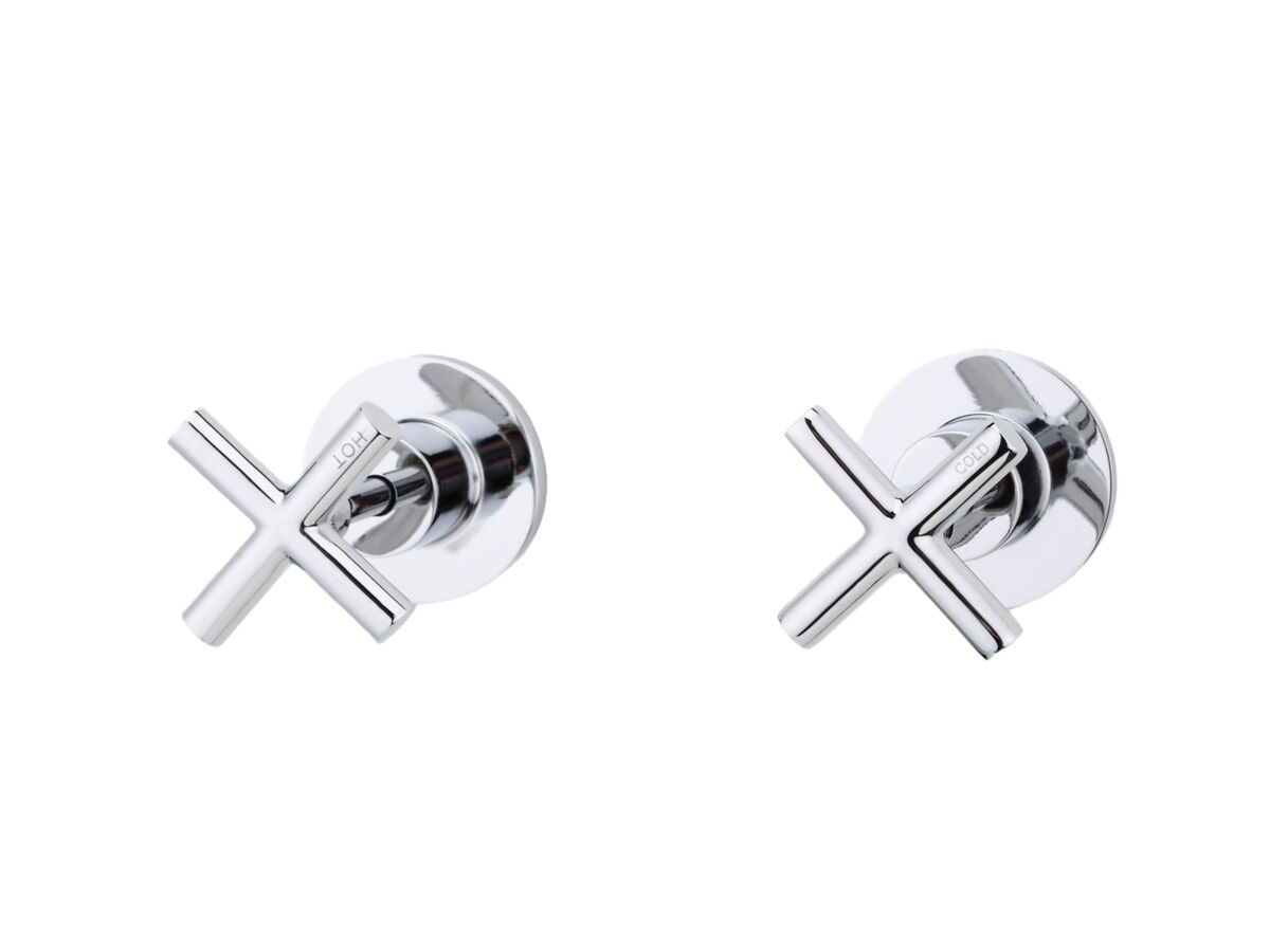 Posh Solus Wall Top Assembly Chrome (Pair)