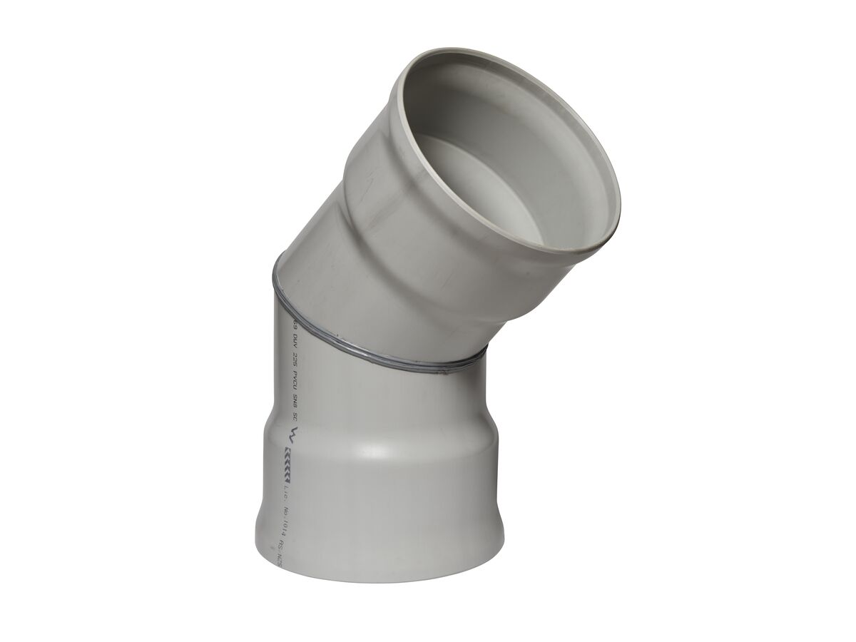Stormflo 45 Degree Bend SN8 Female / Female PVC