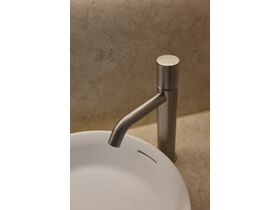 In Situ - Sussex Pure Medium Height Basin Mixer Tap Curved Spout PVD Brushed Nickel (5 Star)