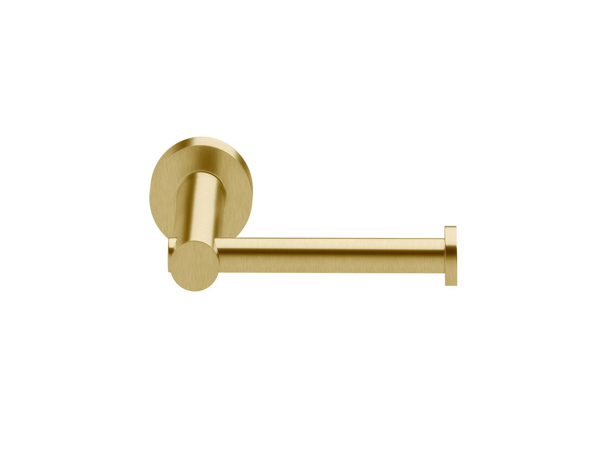 Scala Straight Toilet Roll Holder LUX PVD Brushed Pure Gold