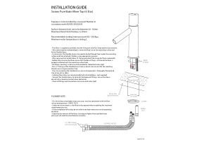 Installation Instructions - Sussex Pure Basin Mixer Tap (6 Star)