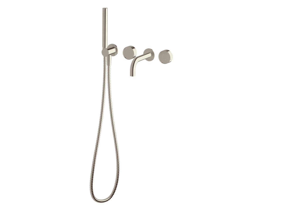 Hero - Sussex Pure Elemental Progressive Bath Mixer System with Handshower 160mm PVD Brushed Nickel