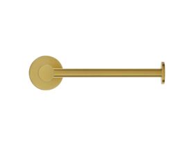 Supporting Image 2 - Mizu Drift Straight Toilet Roll Holder Brushed Brass - Front