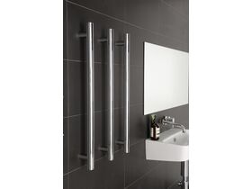 Hydrotherm Pure Vertical Triple Heated Towel Rail 900 x 38mm Chrome
