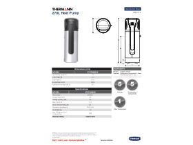 Specification Sheet - Thermann Heat Pump 270L 2.4kW R290