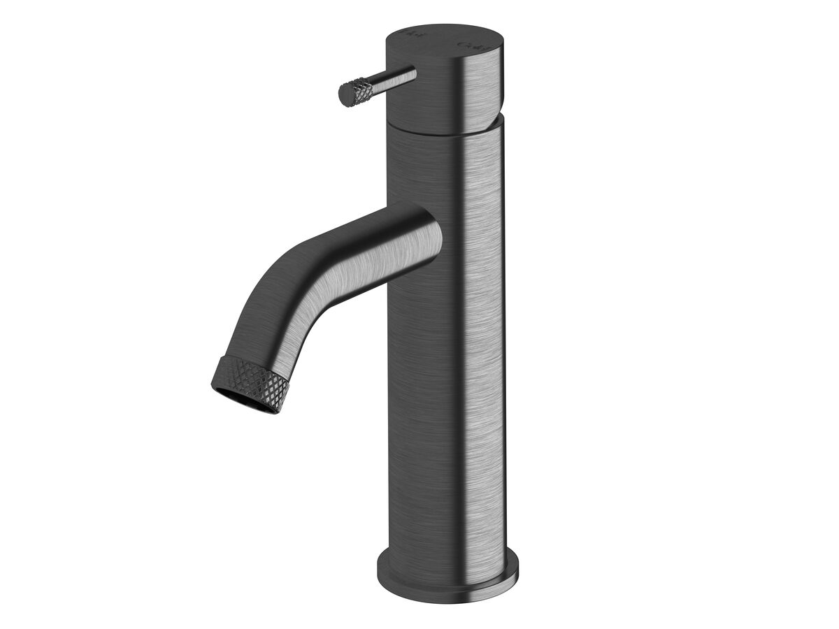 Hero - Sussex Scala Nova Basin Mixer Curved PVD Brushed Gunmetal (5 Star) Lead Free