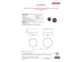 Specification Sheet - Sussex Pure Progressive Mixer / Diverter System Right Hand with Cirque Textured Handles PVD Brushed Bronze Lead Free