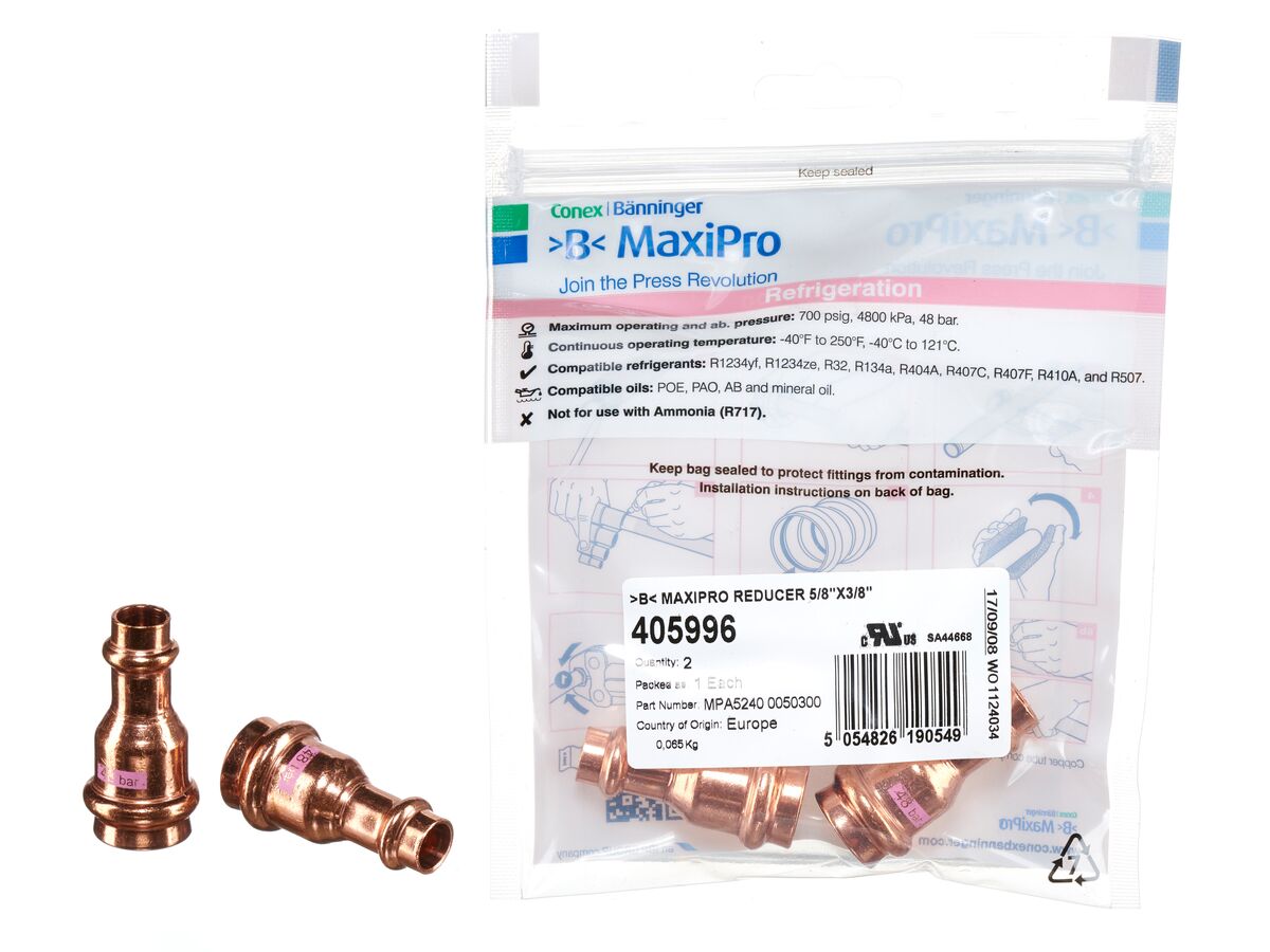 >B< Maxipro Reducer 5/8" x 3/8" Bag of 2