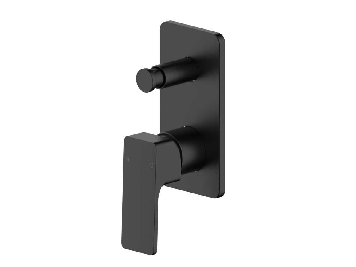 Supporting Image - Mizu Bloc Shower Mixer with Diverter Trimset Matte Black