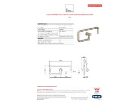 Specification Sheet - Faucet Strommen Vara Fin Wall Pot Filler Tap Brushed Nickel Lead Free