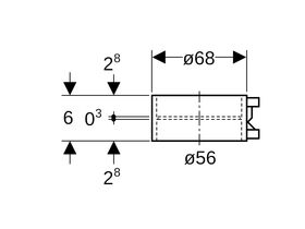 Geberit Sleeve Coupling Electroweld 56mm