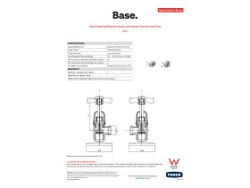 Specification Sheet - Base Washing Machine Stops Anti-Vandal Chrome Lead Free