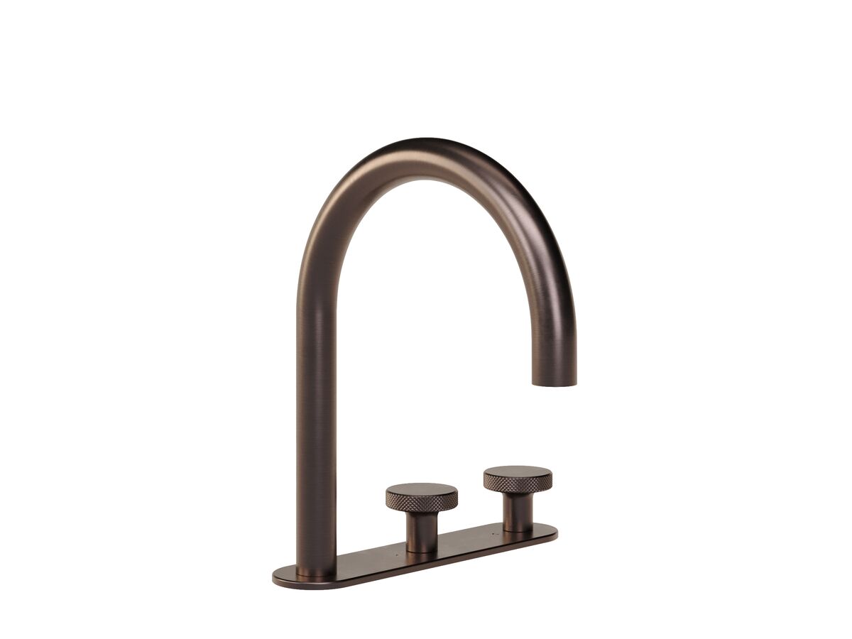 Hero - Faucet Strommen Vara Disc Hob Basin Hostess Tap System Right Hand Armada Bronze (6 Star) Lead Free