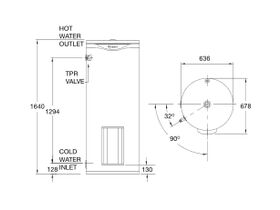 Rheem 315L Heavy Duty Electric Hot Water System - 616/315