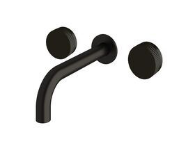 Sussex Pure Bath Set 200mm with Linear Textured Handles PVD Matte Black