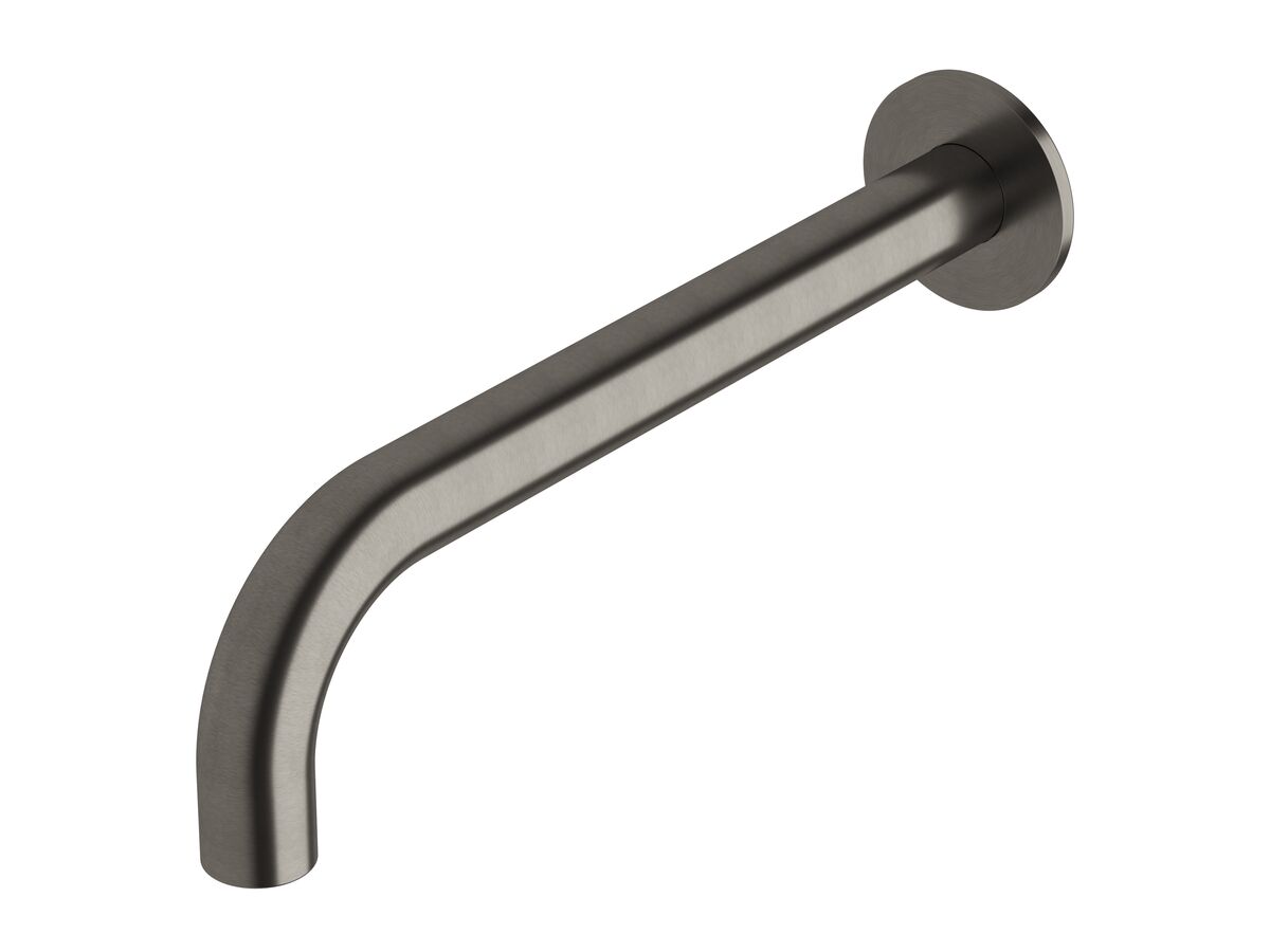 Sussex Pure Wall Basin Outlet 250mm PVD Brushed Gunmetal (3 Star)