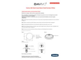 Installation Instructions - Omvivo Venice 380mm Semi Inset Basin Solid Surface White