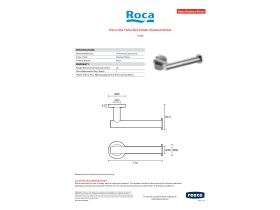 Specification Sheet - Roca Ona Toilet Roll Holder Brushed Nickel