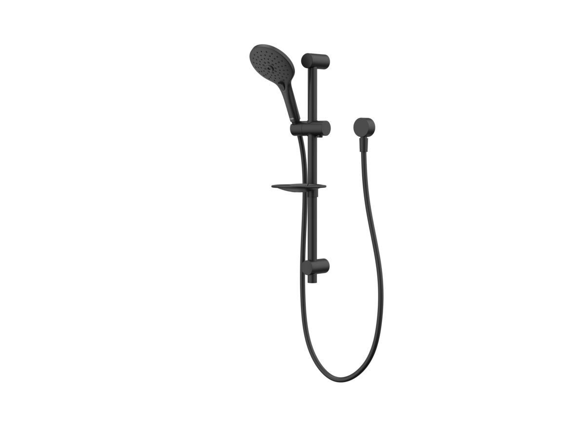 Posh Domaine Rail Shower 3 Functions Matte Black (4 Star)