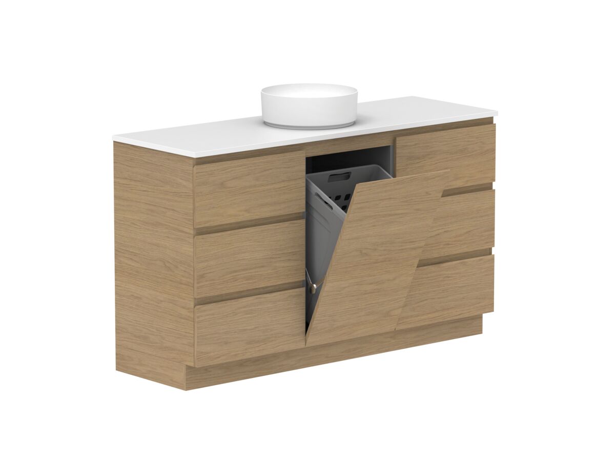 Hero - Posh Domaine Plus Hamper Trio 1500 Floor Mounted Centre Bowl 20mm Top