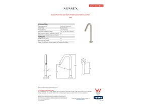 Specification Sheet - Sussex Pure Hob Spa Outlet PVD Brushed Nickel Lead Free