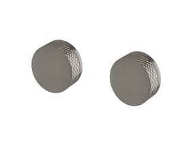 Sussex Pure Progressive Dual Mixer Tap System with Diamond Textured Handles PVD Brushed Gunmetal