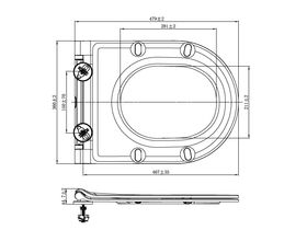 Cygnet Hygiene Rim Soft Close Quick Release Seat MK2