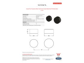 Specification Sheet - Sussex Pure Progressive Mixer Tap Diverter System Right Hand PVD Matte Black
