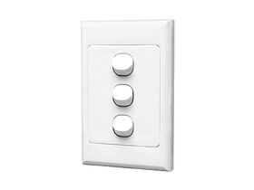Eureka 3 Gang Switch Vertical 10A 88SW3