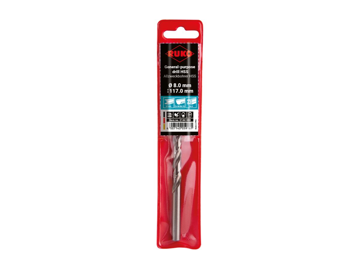 Ruko General Purpose Drill - 8.0mm