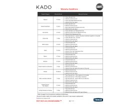 Kado Warranty (Pre-April 2026)