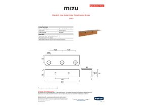 Specification Sheet - Mizu Drift Soap Bottle Holder Triple Brushed Bronze