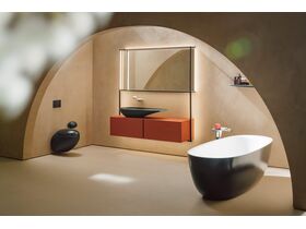 In Situ - LAUFEN Alessi Rimless Wall Hung Pan with Soft Close Seat Matte Black (4 Star)