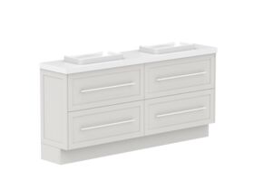 Supporting Image - Kado Lux Ensuite All Drawer Twin 1800mm Floor Mount Double Basin 50mm Top