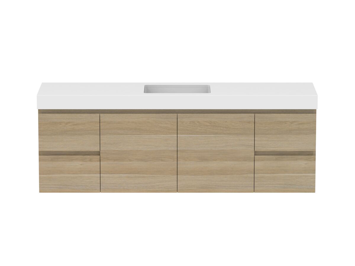 Hero - Posh Domaine 1800mm Wall Hung Vanity Unit Conventional Single Bowl 90mm Top