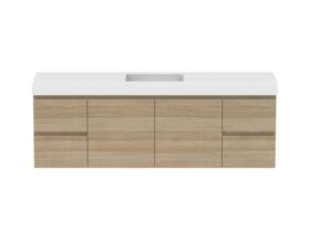 Hero - Posh Domaine 1800mm Wall Hung Vanity Unit Conventional Single Bowl 90mm Top