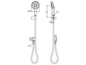 GROHE Power&Soul Cosmopolitan 130mm Hand Shower with Elbow 4 Function Chrome