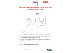 User Manual - Memo Sensor Gooseneck Sink Mixer Tap Lever Dual Function