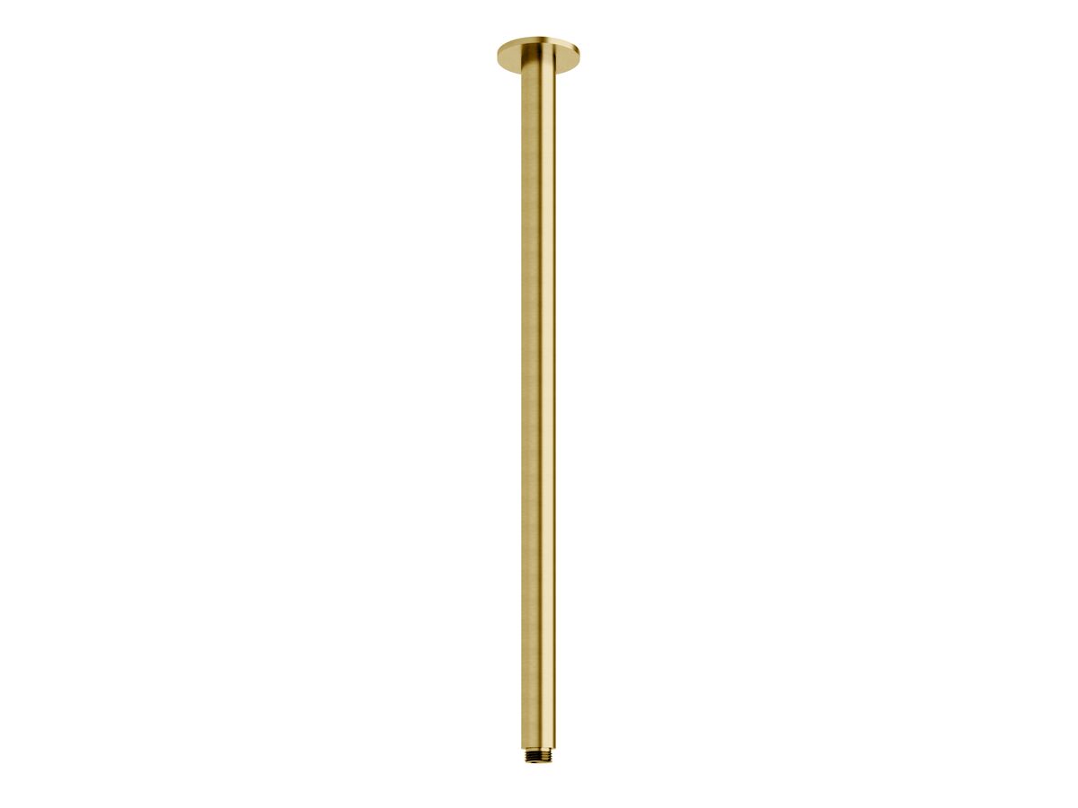 Sussex Pure Vertical Shower Arm 500mm PVD Brushed Gold