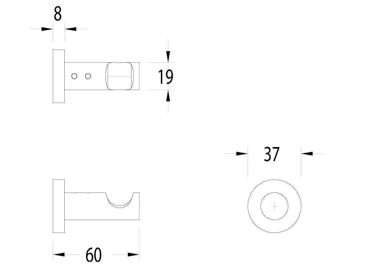 Sussex Pure Robe Hook