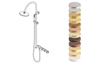 Hero - Faucet Strommen Vara Fin Wall Set with Twin Rail Shower Tap System Specialty Finish (3 Star) Lead Free