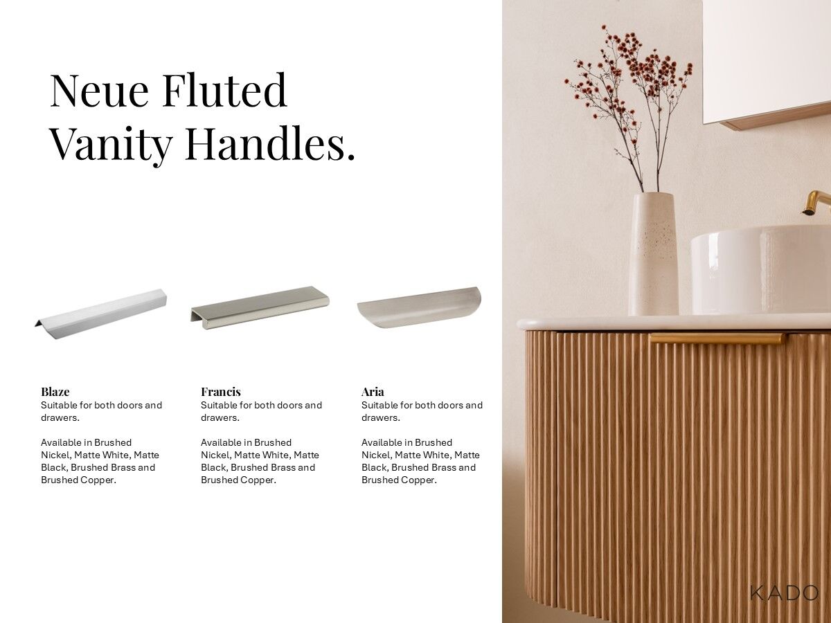 Kado Neue Fluted Vanity  - Range Details